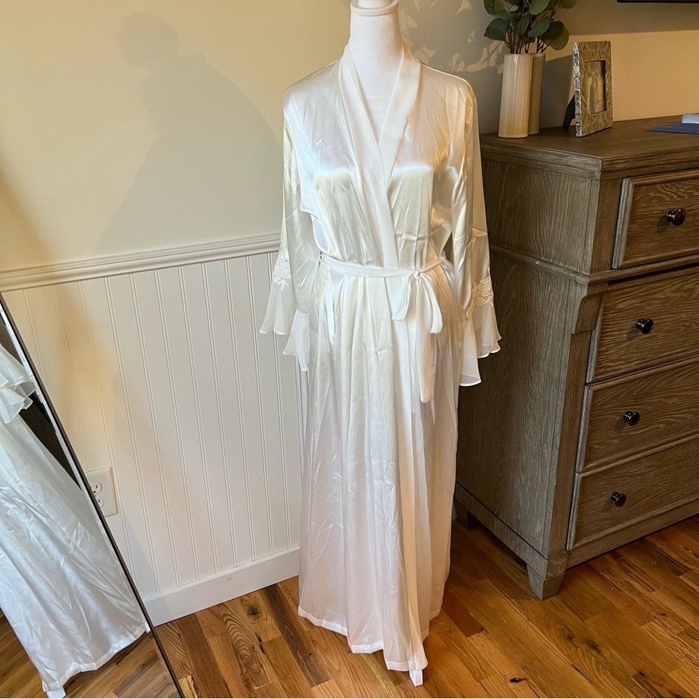 California Dynasty Long Satin Robe